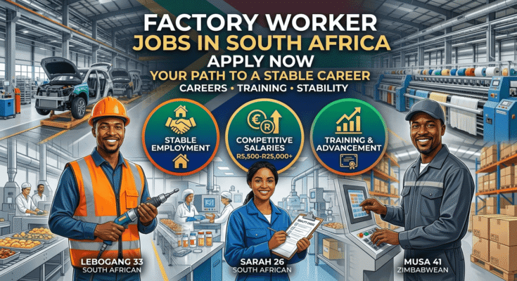 Factory Worker Jobs in South Africa